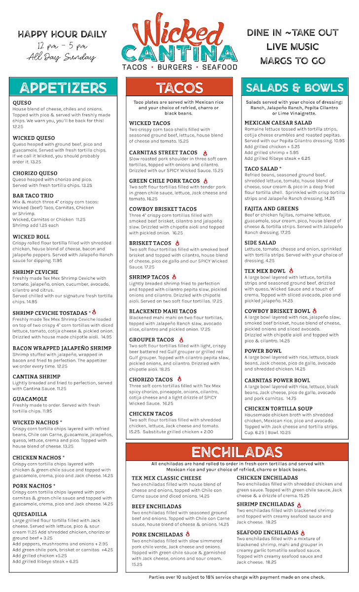 Wicked Cantina Bradenton Beach Menu - Image 2