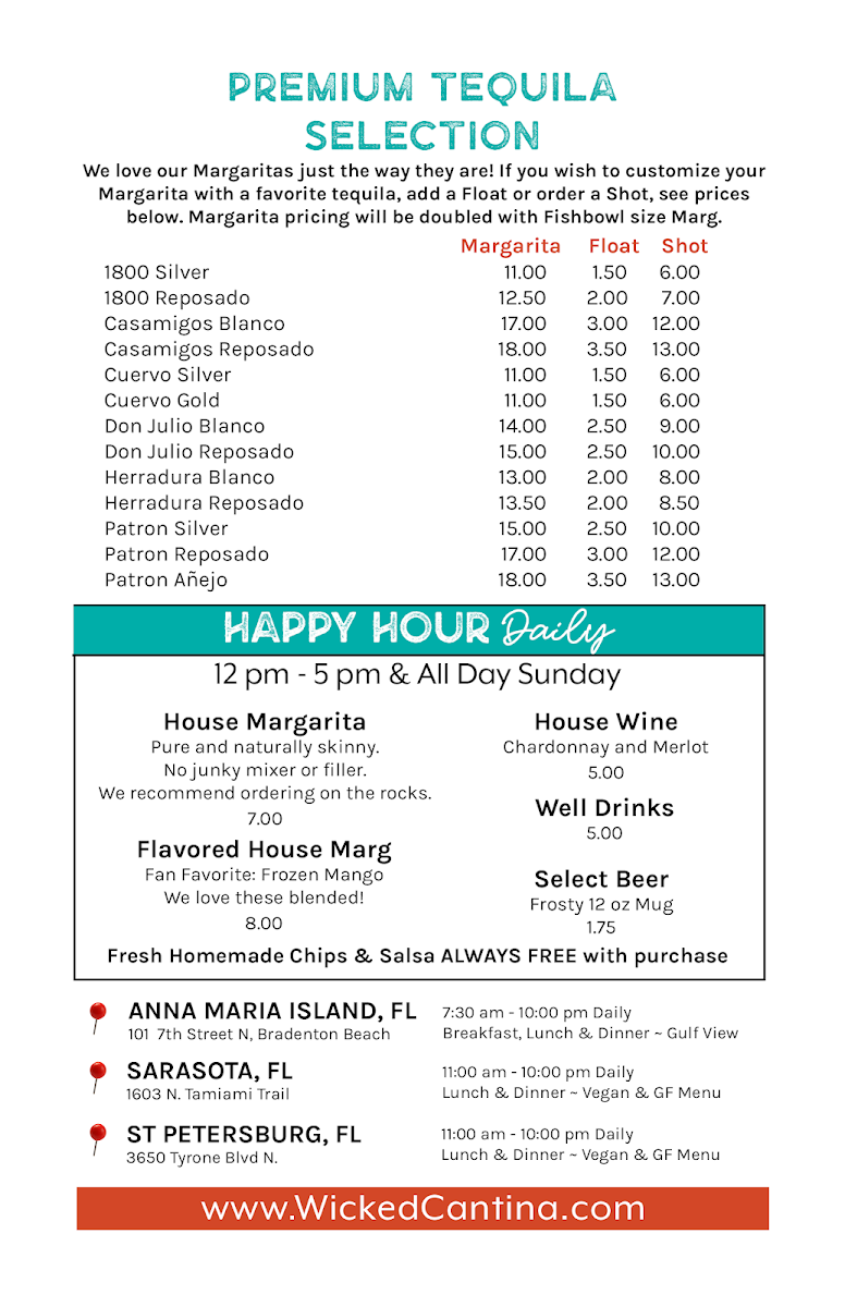 Wicked Cantina Bradenton Beach Menu - Image 3