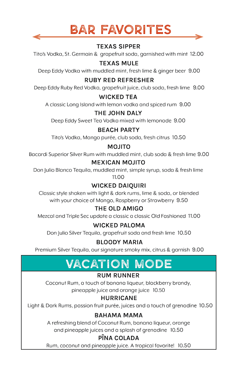 Wicked Cantina Bradenton Beach Menu - Image 4