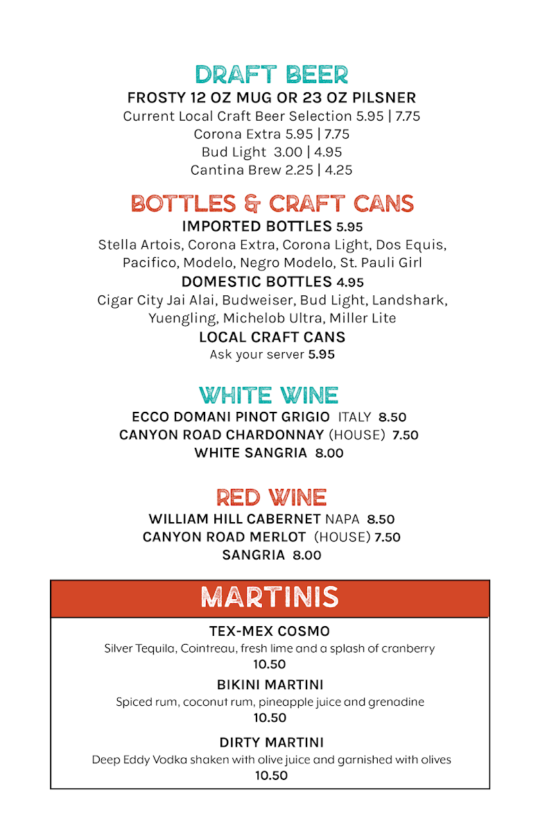 Wicked Cantina Bradenton Beach Menu - Image 6
